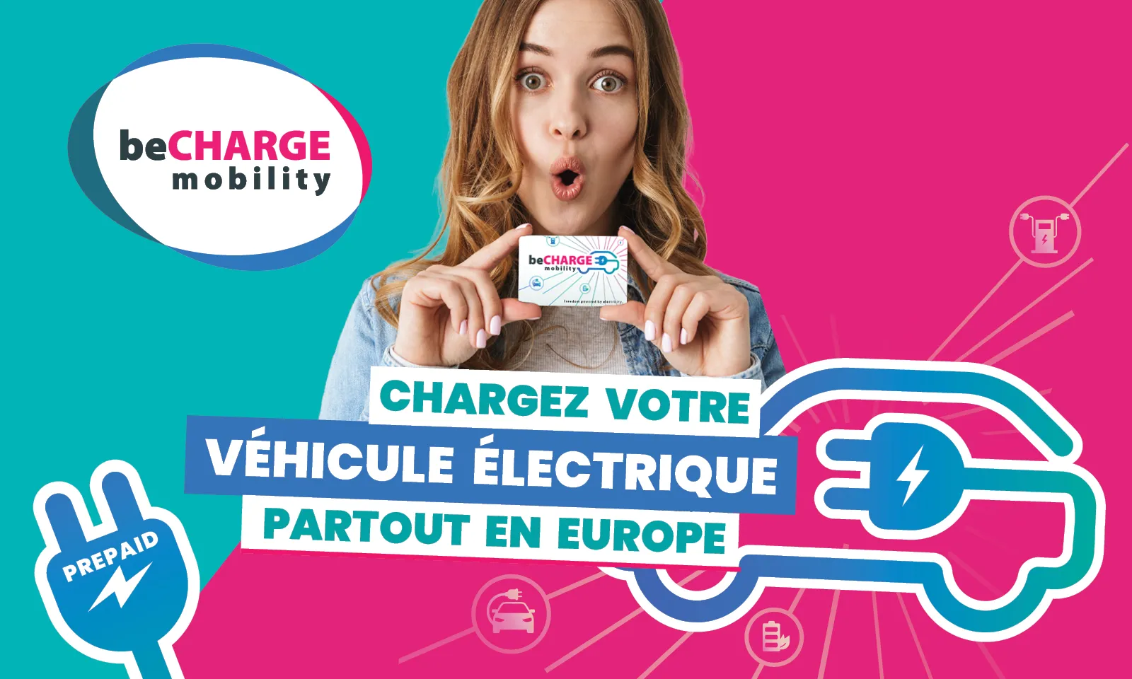 Rechargez votre véhicule électrique partout en Europe avec beCHARGE mobility
